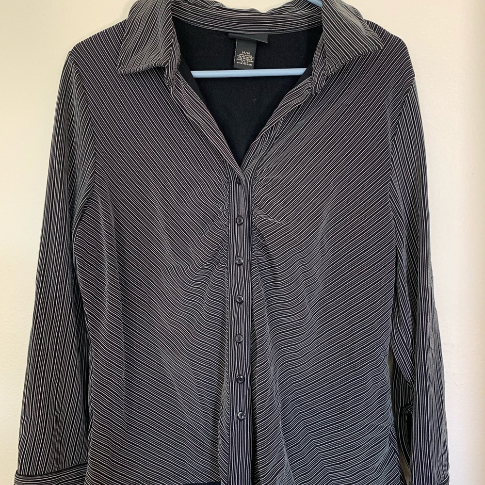 Lane Bryant long sleeve button down shirt